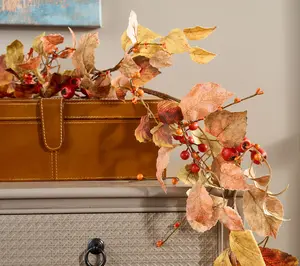 5' Harvest Leaf and Berry Garland by Valerie