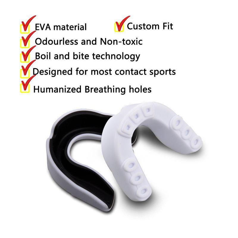 Anti-chipping Basketball Sports Mouth Guard, 4 Counts/set Boxing Equipment, Boxing & Martial Arts Mouth Guard, Mouth Protective Tool for Sports, Christmas Gift