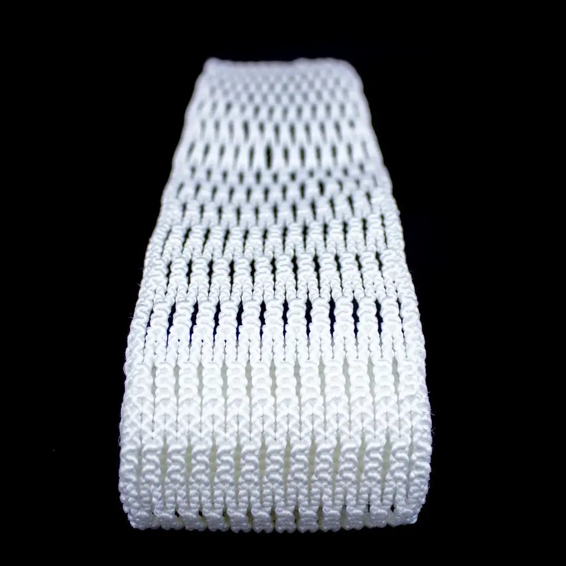 Lacrosse Unlimited White Platinum 12D Weatherproof 1-Piece Diamond Knit Poly-Mesh Lacrosse Goalie Mesh for All Positions, One-Piece