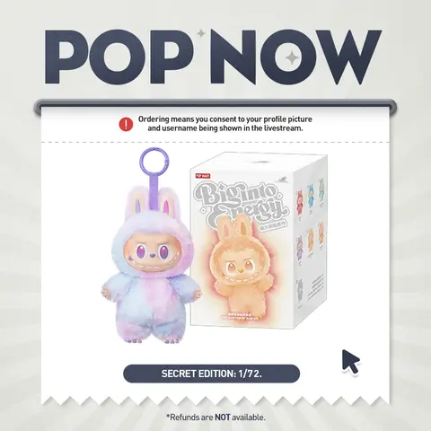 [POP NOW]THE MONSTERS Big into Energy Series-Vinyl Plush Pendant Blind Box POP MART