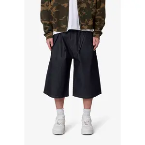 mnml Ultra Baggy Pleated Denim Shorts