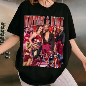 Mark & Whitney Couple DWTS 2025 Shirt, Dancing With the Star USA 2025 Merch, Gift For Fan, Menswear, Womenswear, Full Size, Full Color