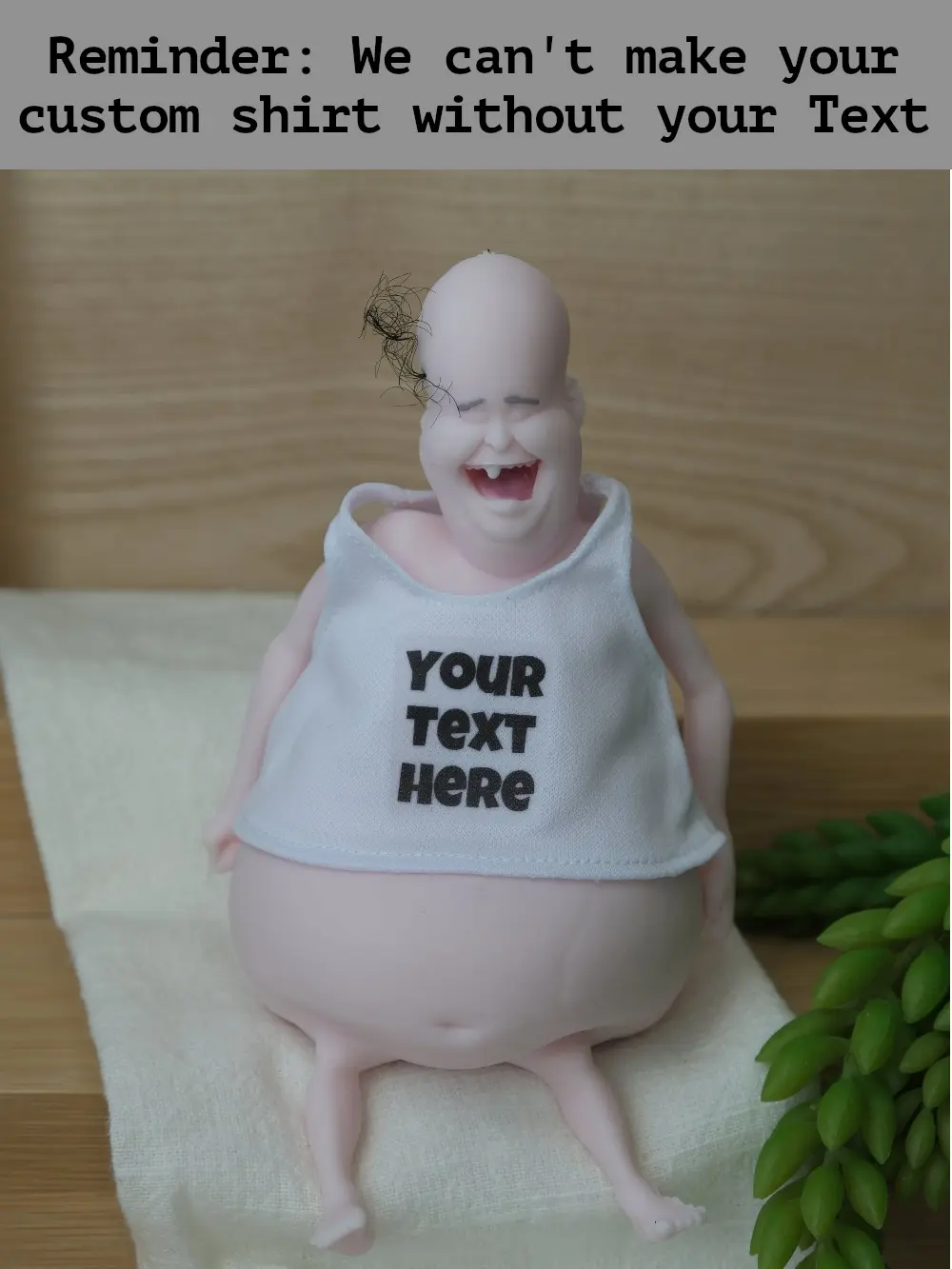 Customizable Stress-Relieving Squeeze Doll with Personalized Shirt (Don’t Forget to Send Us Your Text!) Customizable Stress-Relieving Squeeze Doll with Personalized Shirt (Don’t Forget to Send Us Your Text!)