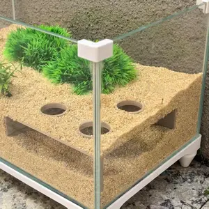 Aquarium Fish Tank Corner Hideaway Cave, Suitable for Fish and Shrimp, Aquarium Hidden Spot, Shrimp Tunnel Aquascape