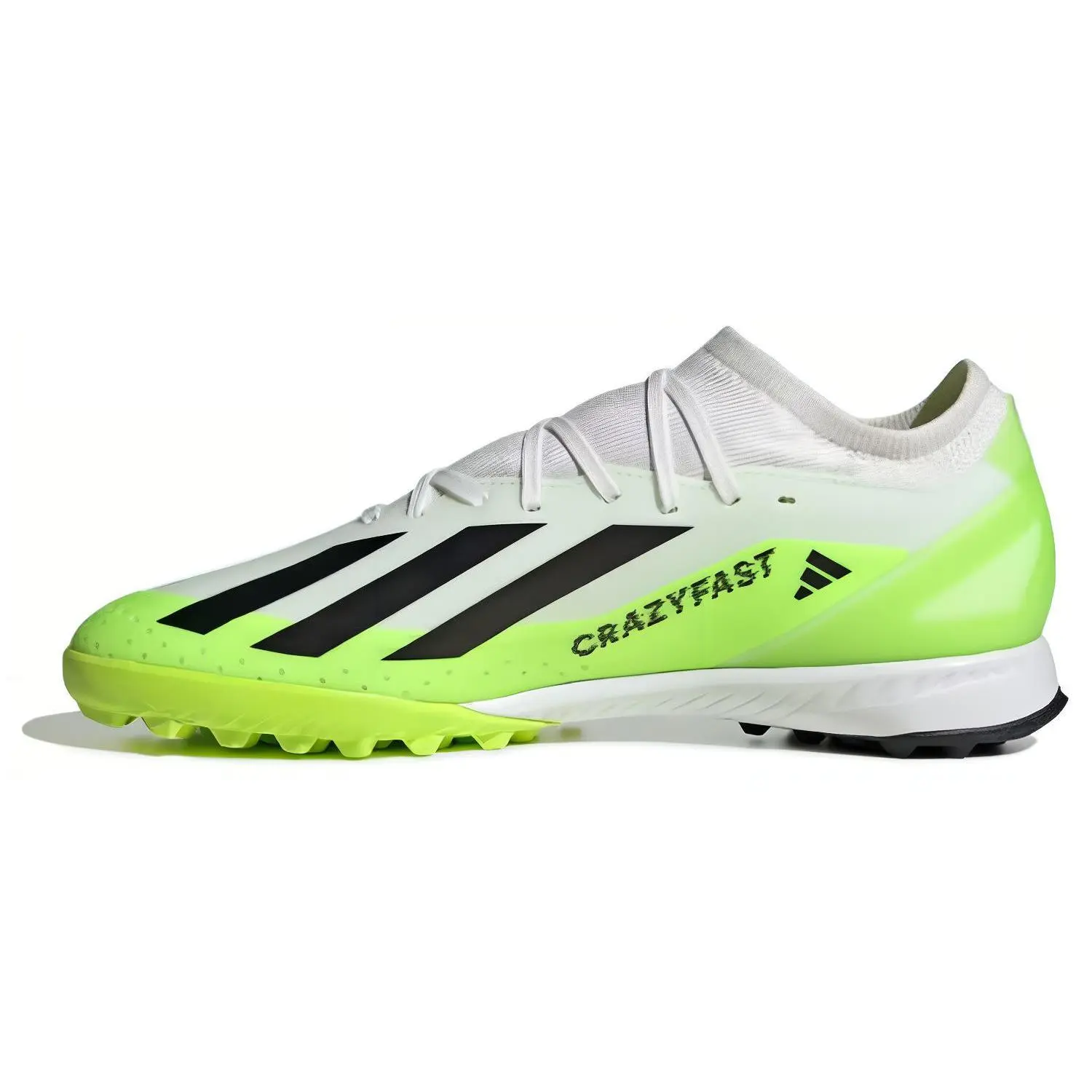 Adidas X Crazyfast.3 TF Crazyrush Pack Soccer Cleats Unisex Cloud White Core Black Lucid Lemon ID9337