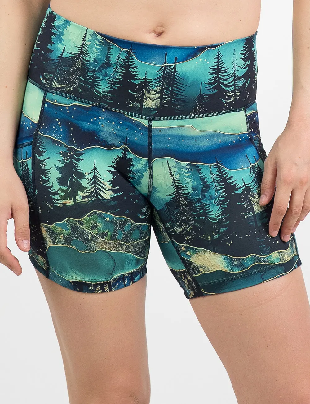 CONSTANTLY VARIED GEAR AFTERGLOW Women's High-Waist Compression Sports Shorts with Deep Pockets - Athletic Wear, Fitted Cut, Polyester Mix, Quick-Dry, Multiple Inseams, Running/Gym, Multi-Size, Sporty Chic Outfits