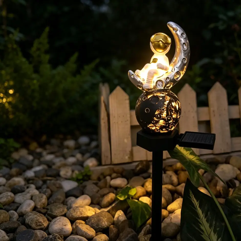 Solar Garden Stake Lights - Outdoor Waterproof LED Decorative Lights with Cute Resin Animal Figurines for Yard, Pathway, Flower Bed (Home Improvement Garden Decor Supplies)