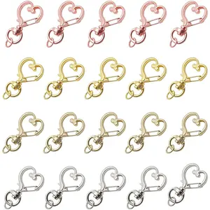 20pcs Keychain Clips, Metal Spring Snaps for DIY Projects & Bags, Durable Design, Ideal for Customizing Keys & Accessory Storage, Keychain Parking Key, Keychain Attachment