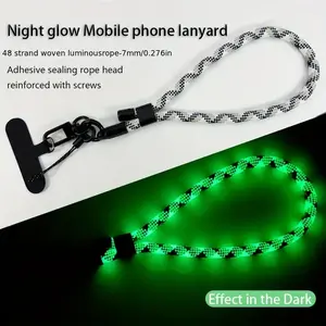 Luminous Adjustable Wrist Strap, Multifunctional Detachable & Adjustable Phone Strap, Phone Traction Line, Phone Accessories for Daily Use