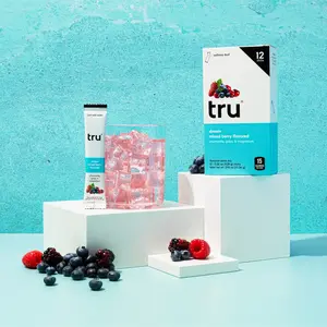 Tru Drink Mixes - Functional Powder Sticks for Sleep, Energy, Focus, & Gut Health with Vitamins | Low Calorie, No Added Sugar, Natural Flavors (12 Pack)