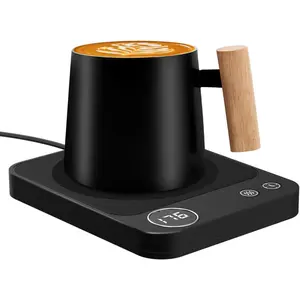 Mug Warmer, 3-Temperature Coffee Mug Warmer, Coffee Warmer with 2-12H Auto Shut Off, Electric Smart Mug Warmer for Desk Digital Display, Portable Coffee Cup Warmer for Milk Tea Hot Chocolate(No Cup)