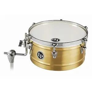 LP 14" Brass Timbale with Chrome Hardware and Mount Bracket (LP6514-B)
