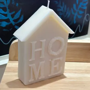 Sweet Little House Candle - Elegant Home Decor & Housewarming Gift Idea - Clean Burning Soy Wax - Blue Spruce Scent - Made in the USA - Ornaments
