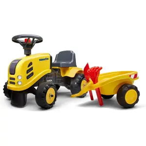 Komatsu  Ride-On & Push-Along Kids Tractor with Trailer - Plus 1.5 Years - Sets of 2