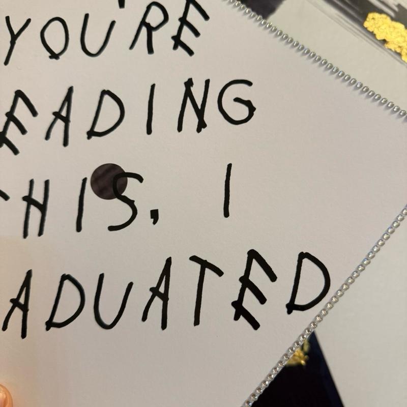Graduation Cap Topper | If You're Reading This I Graduated - Class of 2026
