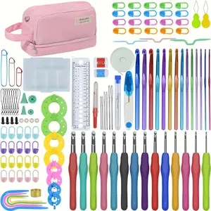 125 Piece Crochet Hook Set for Adults & Seniors, Ergonomic Hooks, Comfortable Grip, Ideal for Beginners & Experienced Crafters