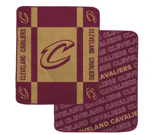 Pegasus Sports NBA Reverse Block Wordmark 2-Sidd Blanket