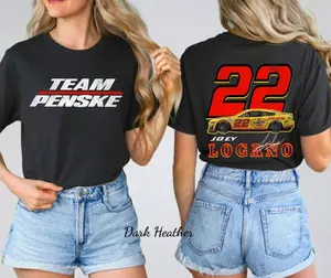 Joey Logano Shirt, Joey Logano 22 NASCAR Racing Tee, Joey Logano Stock Car Graphic T-Shirt, Motorsport Fan Apparel, Unisex Gift for Fans