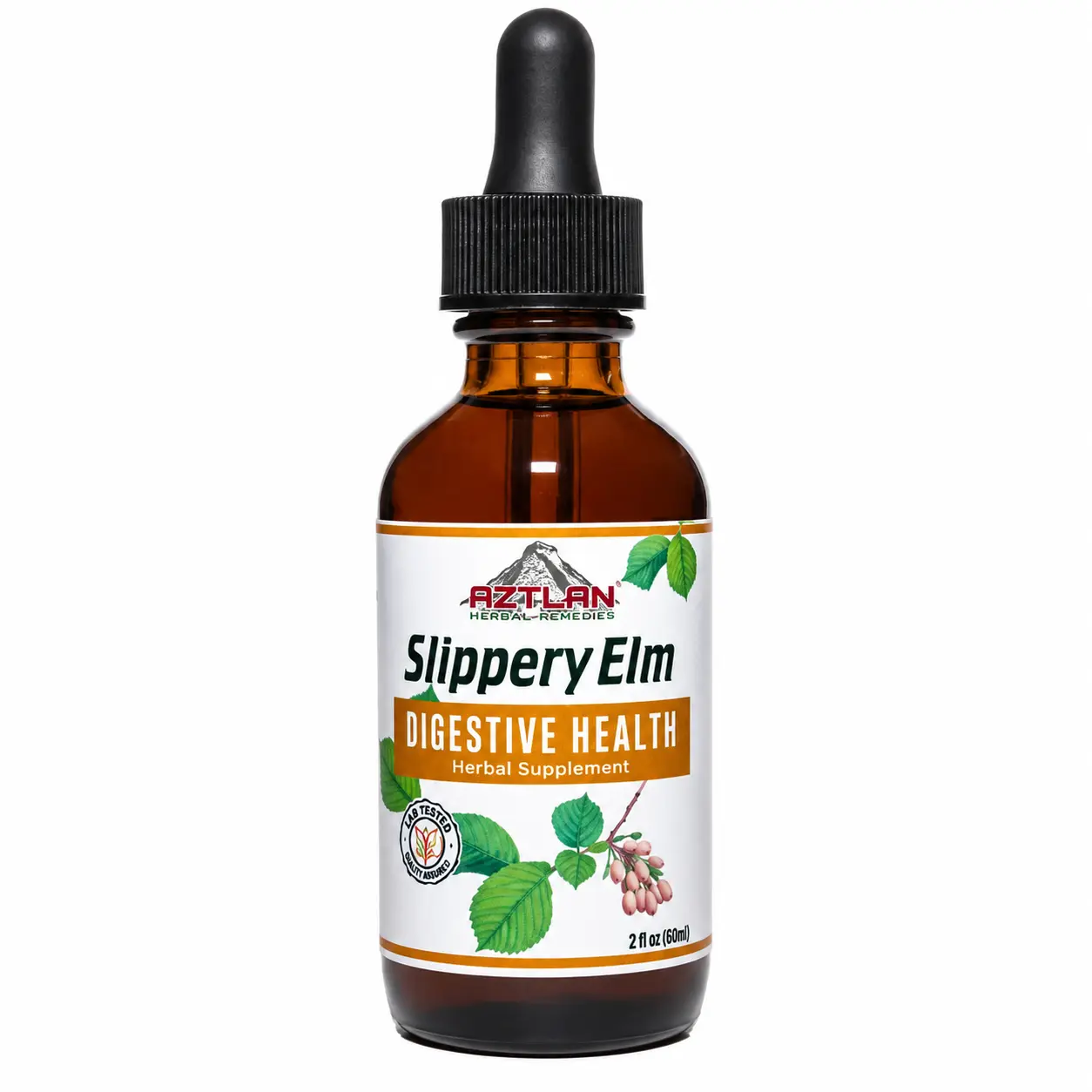 Aztlan Herbal Remedies Slippery Elm Digestive Wellness Herbal Tincture | 2 fl oz