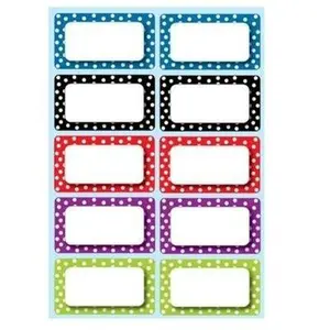 Color Dots Magnetic Name Plates