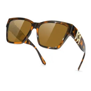 Meeloog Fit Over Sunglasses for Women Polarized Stylish Cateye Shades Go Over Glass Women for Driving Large ST0065