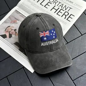 World Cup Australia Fan Hat, USA Flag Embroidered Baseball Cap, 2026 New US Hat The World Cup Baseball Adjustable Cap Gift