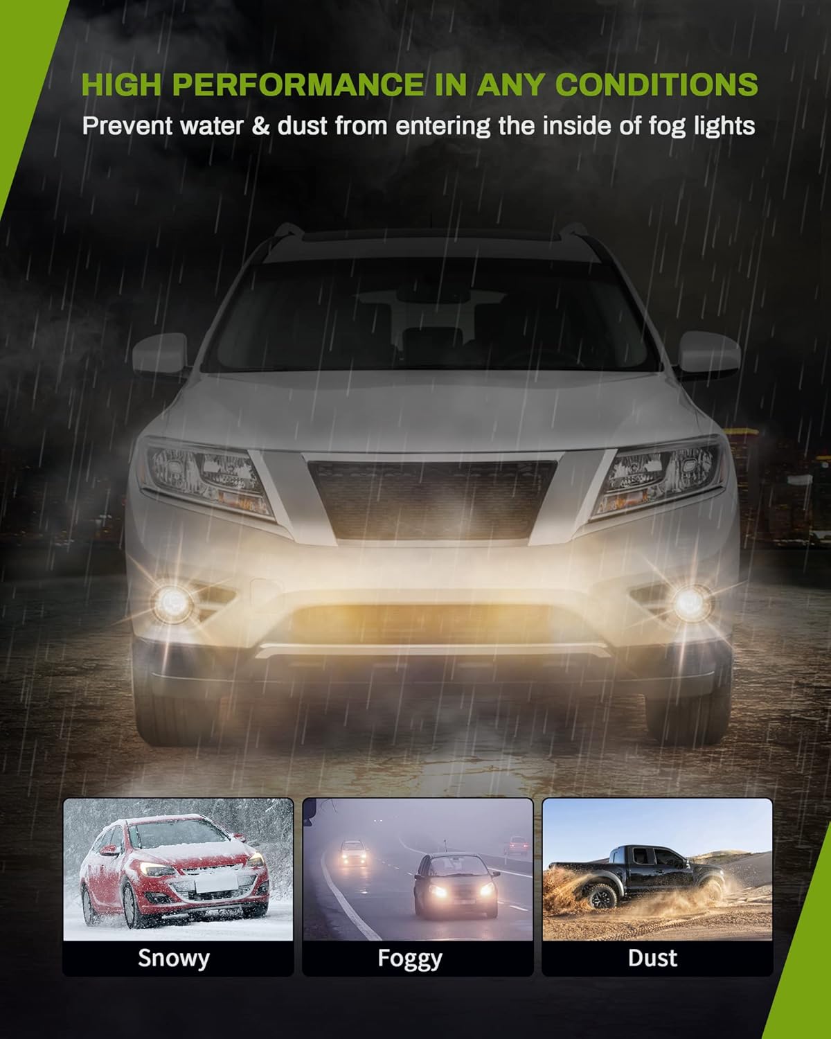 YITAMOTOR Fog Lights Compatible with Pathfinder 2013 2014 2015 2016 Fog Light Replacement (Clear Lens with Bulbs & Wiring Harness)