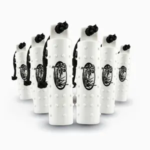 HuntEmUp Large 3-Inch White Dog Training Bumpers with Throw Rope and Air Valve – 6 Pack