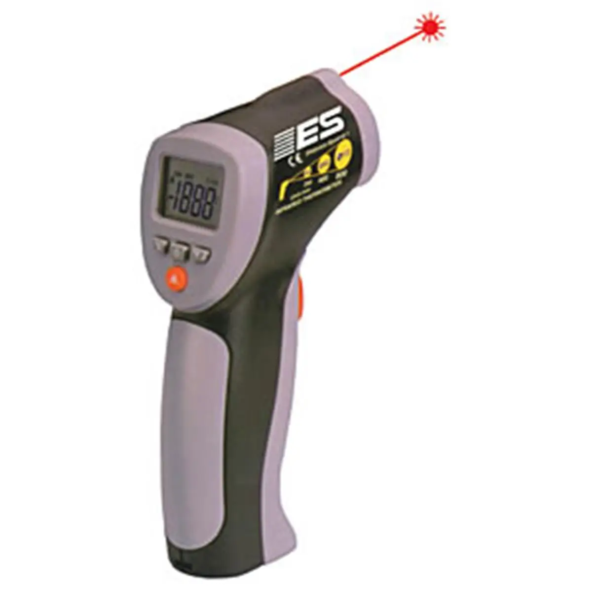 Electronic Specialties Digital Laser-Guided Infrared Indoor-Outdoor Thermometer with Batteries, Accuracy: +/-2% of Reading, -58°F to 1022°F