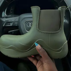 The “Amy” Olive Green Puddle Boots