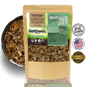 Liver Herbal Tea | Loose Leaf Tea with Dandelion Root, Milk Thistle & Burdock Root | Get Green, Human