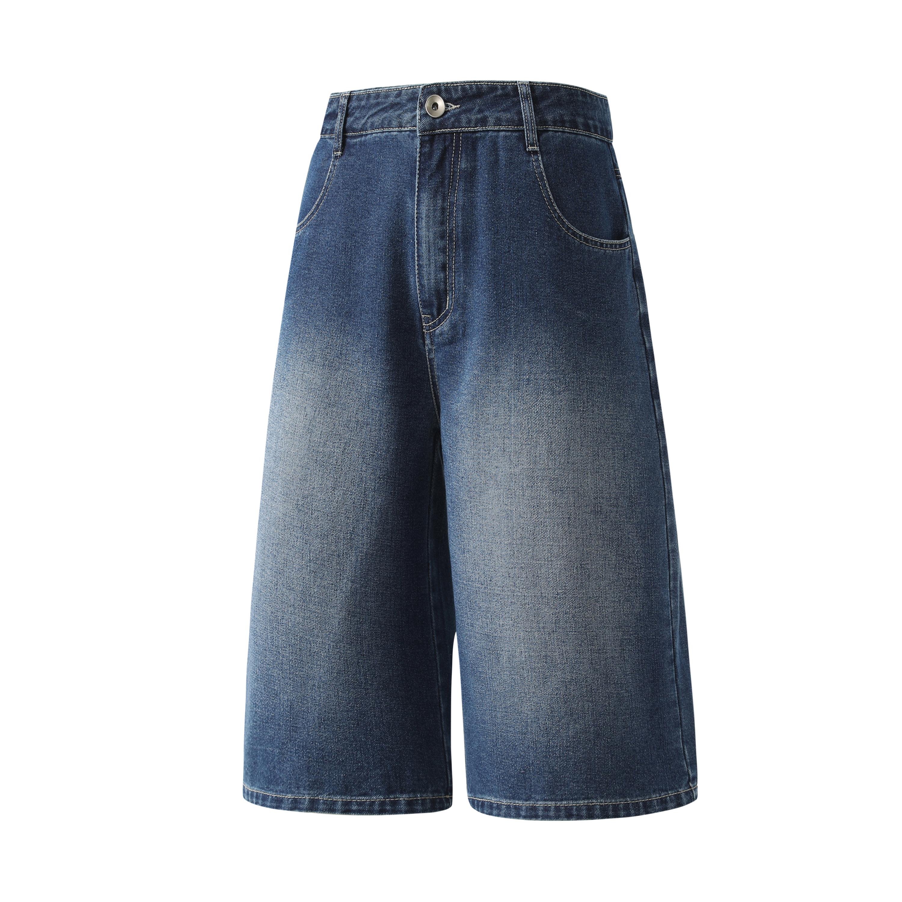 3-piece set of multi-color vintage washed wide-leg knee-length denim shorts made from cotton fabric; loose draping design, high-waisted relaxed fit, streetwear style. Suitable for summer daily wear, strolling, skateboarding, beach trips, and outings. Fash 3-piece set of multi-color vintage washed wide-leg knee-length denim shorts made from cotton fabric; loose draping design, high-waisted relaxed fit, streetwear style. Suitable for summer daily wear, strolling, skateboarding, beach trips, and outings. Fash