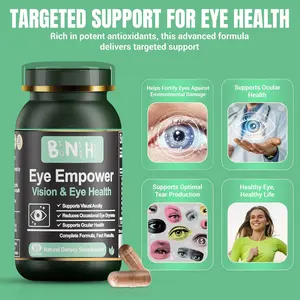 BNH Eye Empower Blue Light “Christmas Gift” Floaters - Blue Light Protection -- Blurred Vision -- Protects Dry, Irritated, Itchy Eyes -- Puffiness -- Fatigue and Other Eye Issues! 90 Capsules Made in the USA