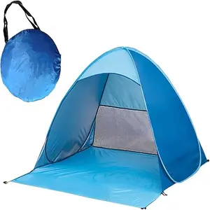 Automatic Pop Up Instant Portable Outdoors Quick Cabana Beach Tent Sun Shelter