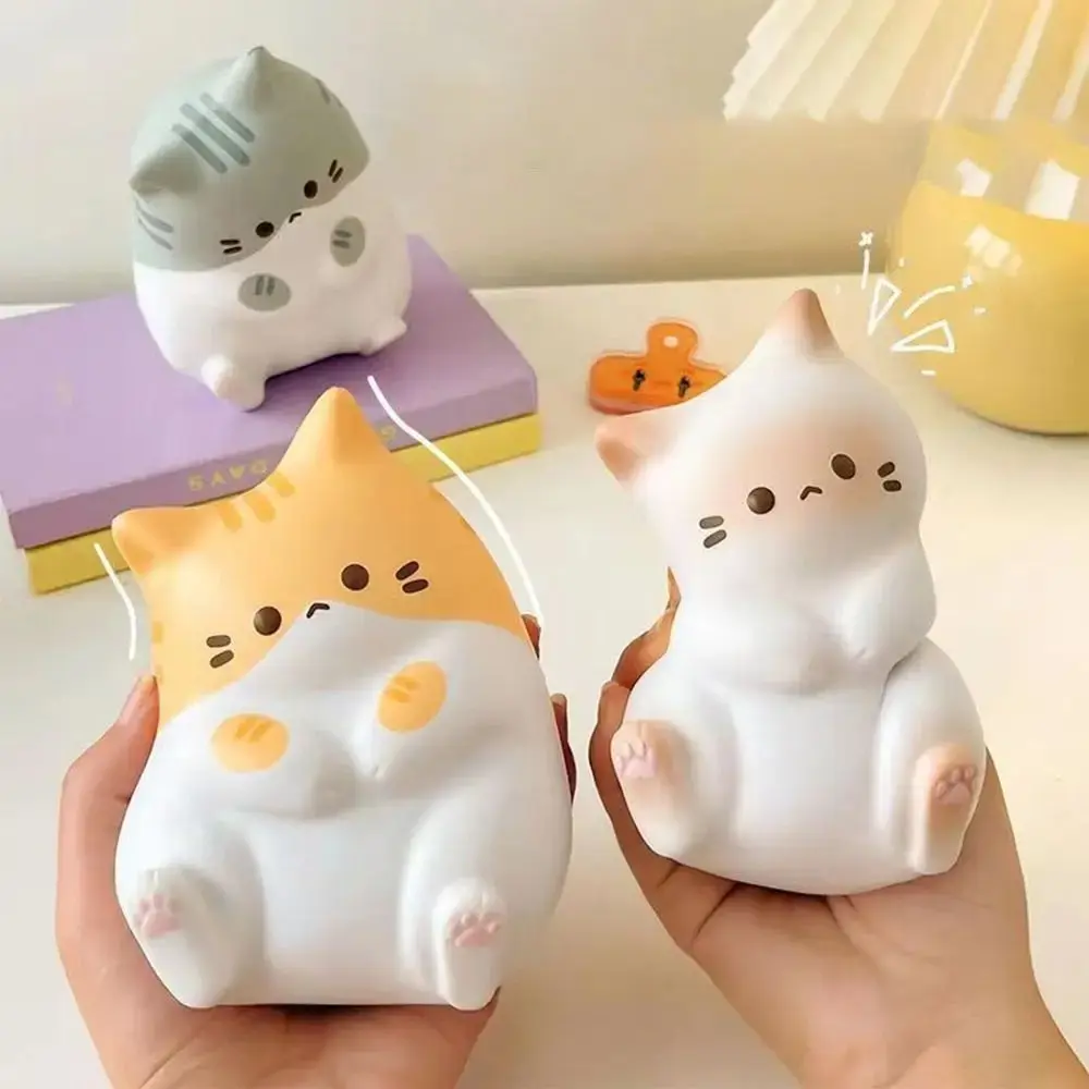 Cute Cat Slow-Rising PU Squishy Toy - Stress Reliever, Animal Fidgets, Decompression Sensory Tool, Portable Stress Relief Desk Decoration, Fidget Sensory Squishies