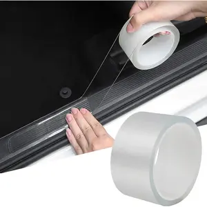 Cybertron Tools Universal Car Door Edge Guard, 2In x 33Ft Door Sill Protector, Automotive Anti-Collision Strip for Car Door Edge/Front and Rear Bumper/Door Sill Protector, Transparent