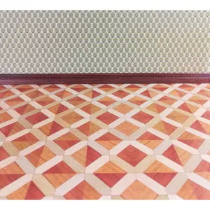 Dollhouse Miniature Faux Wood Parquet Flooring Heavy Paper Sheet 1:12 Scale
