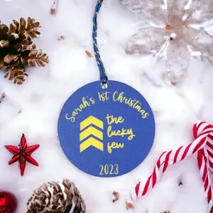 The Lucky Few - Custom Baby's 1st Christmas Ornament - Down Syndrome Awareness "The Lucky Few" Ornament
