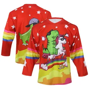 Holiday Huge Sale- Dinocorn Hockey Jersey