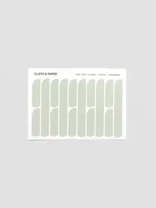 Torn Strip Stickers | Matcha