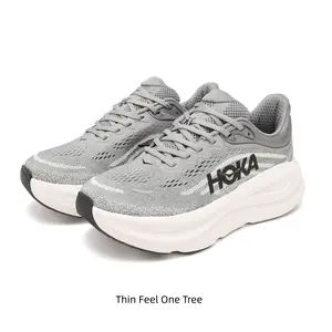 Light Gray Speckled Mesh Knit Chunky Sneakers, Foam Cushion Thick Platform Trainers, Light Shock Absorb Running Footwear for Road Jogging Gym Fitness Daily Commute Outdoor Walk Street All Season Casual Sport Shoes