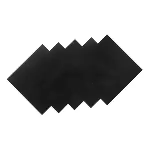 5 count Anodized  Sheet, 3.93x3.93x0.02in Black Metal  Plate, Engraving Plates Sign Panel Thin Metal Sheet for Engraving, , DIY,  Decoration
