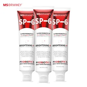 MSDRWIKEY SP-6 Probiotic Fresh Breath Toothpaste Set - 130g x 3 | Enamel Repair & Long-Lasting Freshness | Complete Oral Care