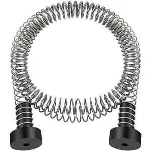 Zipline Spring Brake Extra Long 6.6FT, Kids Backyard Heavy Duty Zip Line Brake System Stop Stopper, High-Strength Compression Stainless Steel Spring, Ziplines Parts for up to 3/8 Inch Cable