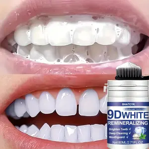 [White Tooth Powder] BHATCYK 1pc 9D WHITE Tooth Powder | Teeth Polishing Tooth Deep Cleaning Powder for Daily Life Travel