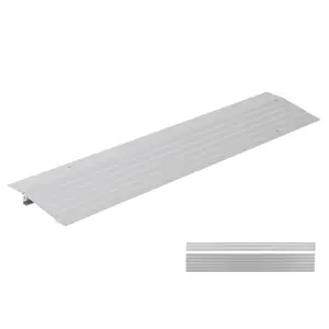 1-Inch Rise Heavy Duty Aluminum Threshold Ramp, 700 lbs Capacity – Adjustable Metal Ramp for Wheelchair, Scooter, Bike, Stroller & Pet (1 Section)