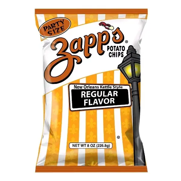 8oz. Zapp's Regular Chip Snack Crunch Crispy