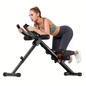 Adjustable Ab Trainer Machine with LCD Monitor, Waist Training Bench, Foldable Ab Exercise Machine for Abs, Arm, Leg, Buttocks Shaper, Core&Ab Trainer At Home Gym, Workout Equipment, Outdoor Fun Ideal Gift for Fitness Enthusiasts, for Men And Women