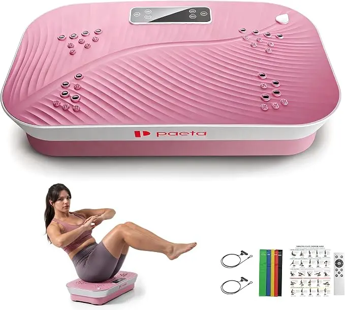 PAETA Vibration Plate Exercise Platform - Home Workout Equipment, Indoor Fitness Machine, Multifunctional Home Gym Tool for Whole Body Training, Vibration Plates
