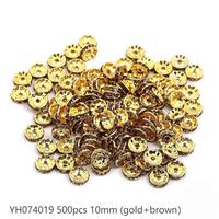 #74(10mm 500pcs) Gold/ Brown YH074019